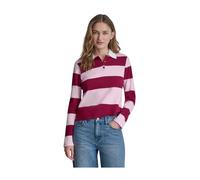 Dkny - Polo à Manches Longues à Rayures - Femme - Tops - Rose - Taille: 42 FR