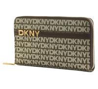 DKNY Porte-Monnaie Avril Zip Around Wallet Chino/Chocolate Kaki