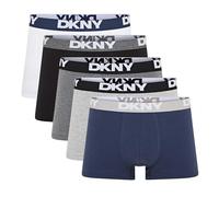 DKNY Portland Ensemble sous-Vêtements Masculins | Lot de 5 Pièces en Fibre Naturelle Respirante | Coupe Ajustée Confortable, Ceinture Logo, Style Noir Élégant pour Usage Quotidien