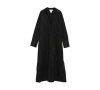 Dkny - Robe Chemise Midi à Taille Ajustable - Femme - Robes - Noir - Taille: 40 FR