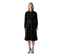 Dkny - Robe chemise midi boutonnée - Femme - Robes - Noir - Taille: 38 FR
