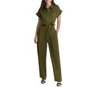 DKNY Robe glacée Utilitaire pour Femme, Olive foncé, Taille 40, Vert Olive foncé, 42