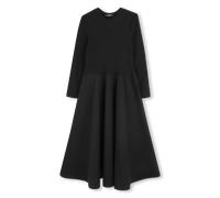 Dkny - Robe Longue Bi-matière - Black - Fille - 16 Ans