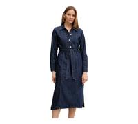 Dkny - Robe Mi-longue à Ceinture Intégrée - Femme - Robes - Bleu - Taille: 36 FR