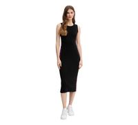 Dkny - Robe Mi-longue côtelée - Femme - Robes - Noir - Taille: 36 FR