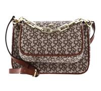 DKNY Sac à épaule bandoulière marron crème pour femme - Lexi Double Demi Crossbody Bag Chino / Caramel 196498