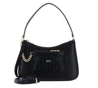 DKNY Sac à épaule bandoulière noir en cuir pour femme - Simona Tz Demi Crossbody Bag Black / Gold 219205