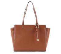 DKNY Sac à épaule marron en cuir pour femme - Mackenzie Logo Tote Caramel 156383