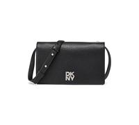 DKNY Sac à main ETTA Wallet ON A String pour femme, noir/argenté, noir/argent