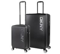 DKNY - Set Valise Rigide, Lot de Valises Soute Avion 4 roulettes - Sets de Bagages, Valise à Roulette en Soldes pour Voyages. Lot Valise: Ensemble pour Voyages élégants, Noir