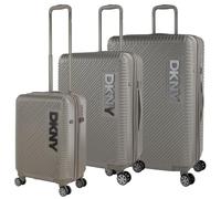 DKNY - Set Valise Rigide, Lot de Valises Soute Avion 4 roulettes - Sets de Bagages, Valise à Roulette en Soldes pour Voyages. Lot Valise: Ensemble pour Voyages élégants, Kaki