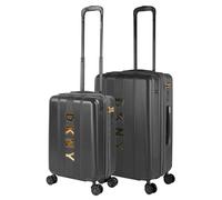 DKNY - Set Valise Rigide, Lot de Valises Soute Avion 4 roulettes - Sets de Bagages, Valise à Roulette en Soldes pour Voyages. Lot Valise: Ensemble pour Voyages élégants, Noir