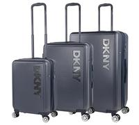 DKNY - Set Valise Rigide, Lot de Valises Soute Avion 4 roulettes - Sets de Bagages, Valise à Roulette en Soldes pour Voyages. Lot Valise: Ensemble pour Voyages élégants, Bleu
