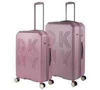 DKNY - Set Valise Rigide, Lot de Valises Soute Avion 4 roulettes - Sets de Bagages, Valise à Roulette en Soldes pour Voyages. Lot Valise: Ensemble pour Voyages élégants, Mauve français