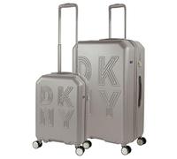 DKNY - Set Valise Rigide, Lot de Valises Soute Avion 4 roulettes - Sets de Bagages, Valise à Roulette en Soldes pour Voyages. Lot Valise: Ensemble pour Voyages élégants, Cendre