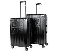 DKNY - Set Valise Rigide, Lot de Valises Soute Avion 4 roulettes - Sets de Bagages, Valise à Roulette en Soldes pour Voyages. Lot Valise: Ensemble pour Voyages élégants, Noir