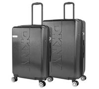 DKNY - Set Valise Rigide, Lot de Valises Soute Avion 4 roulettes - Sets de Bagages, Valise à Roulette en Soldes pour Voyages. Lot Valise: Ensemble pour Voyages élégants, Noir