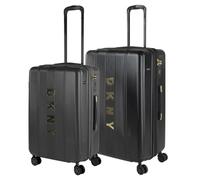 DKNY - Set Valise Rigide, Lot de Valises Soute Avion 4 roulettes - Sets de Bagages, Valise à Roulette en Soldes pour Voyages. Lot Valise: Ensemble pour Voyages élégants, Noir