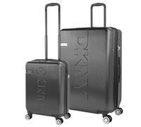 DKNY - Set Valise Rigide, Lot de Valises Soute Avion 4 roulettes - Sets de Bagages, Valise à Roulette en Soldes pour Voyages. Lot Valise: Ensemble pour Voyages élégants, Noir