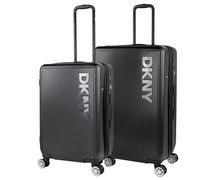 DKNY - Set Valise Rigide, Lot de Valises Soute Avion 4 roulettes - Sets de Bagages, Valise à Roulette en Soldes pour Voyages. Lot Valise: Ensemble pour Voyages élégants, Noir
