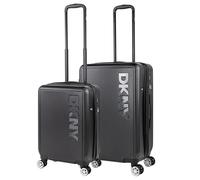 DKNY - Set Valise Rigide, Lot de Valises Soute Avion 4 roulettes - Sets de Bagages, Valise à Roulette en Soldes pour Voyages. Lot Valise: Ensemble pour Voyages élégants, Noir