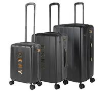 DKNY - Set Valise Rigide, Lot de Valises Soute Avion 4 roulettes - Sets de Bagages, Valise à Roulette en Soldes pour Voyages. Lot Valise: Ensemble pour Voyages élégants, Noir