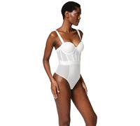 DKNY Sheers Strapless Bodysuit Body Gainant, Blanc foncé, 95D Femme