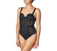 DKNY Intimates Sheers Cupped Strapless Body, Noir (Black BP), Unique (Taille Fabricant: 32B) Femme