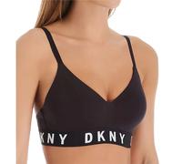DKNY Soutien-Gorge Push-up sans Armatures Cozy Boyfriend, Opaque, Noir/Blanc, Taille L Femme