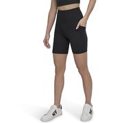 DKNY Super High Rise Pockets Compression 6" Basic Bike Short, Noir, XL Femme