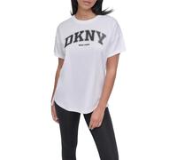 Dkny T-shirt à Manches Courtes Arched Varsity Glitter Logo