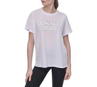 Dkny T-shirt à Manches Courtes Sport Outline Rhinestone Logo
