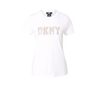 DKNY T-shirt or / blanc, Taille L