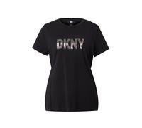 DKNY T-shirt taupe / noir / blanc cassé, Taille XS