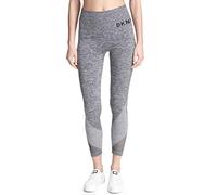 DKNY Tummy Control Workout Yoga Leggings, Heather Grey, Small aux Femmes