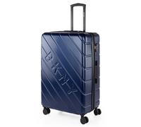 DKNY - Valise Grande Taille 23Kg Rigide Spacieuse XL pour Soute Avion Ultra Résistante Valise Extensible avec Cadenas à Combinaison TSA Idéale pour Voyages Longs Et Moyens Séjours., Bleu Marine
