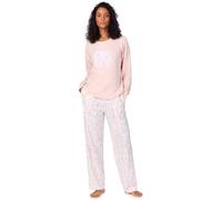 Dkny Women's Long-Sleeve Pyjama Sets Lettres Roses 12 (M) Female