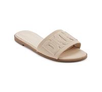 DKNY Women's Willow-Flat Slide Everyday Cushioned Insole Footwear Sandal, Chanvre., 38.5 EU