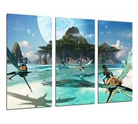 DKORARTE Cuadros 27401 Tableau moderne photographique, film, avatar 2, sens de l'eau, avatars, dragon, îles, 97 x 62 cm
