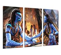 DKORARTE Tableau moderne photographique film, Avatar 2, sens de l'eau, James Cameron, cabane, famille, 97 x 62 cm, réf. 27397