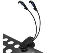 DkOvn Lampe de pupitre de musique, 1 lot de lumière rechargeable par USB, lampe de livre à 8 LED pour lire, jouer des instruments de musique (1 lot de lumière)