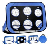 DKPLOE Cage de Foot Pliable, avec Sac de Rangement But de Football Multifonctionnel 4 en 1 Facile À Transporter Peut Être Utilisé À L'intérieur Ou À L'extérieur