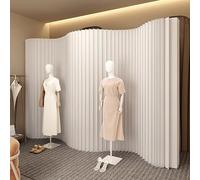 DKPLOE Cloison de SéParation en Papier AccordéOn, Portable Et Modulable Droite en Forme de Porte, en S Ou OnduléE Structure LéGèRe Et Adaptable éCran de Confidentialité DéCoratif pour La Maison