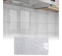 DKPLOE Dalle PVC Adhesive Murale 30x60cm éPais Carrelage Adhesif Mural Cuisine Dos Autocollant Forte AdhéRence Application Facile ImperméAble Et RéSistant à La Chaleur(Gray-A,150sheets)