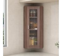 DKPLOE Meuble de Rangement d'angle Petite Armoire Murale Salle de Bain avec Portes Et Cloisons Convient pour Les Salles de Bains Les Salons Et Les Cuisines