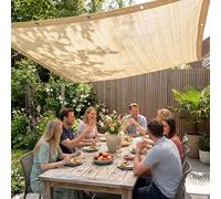 DKPLOE Outdoor Sun Shade Cloth, Pergola Shade Cover with Grommets Reinforced Grommets Suitable for Areas Such As Gardens Gazebos Greenhouses and Terraces