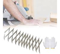 DKPLOE Outil de Centrage pour Le Travail du Bois Positionnement PréCis SéParateur D'Espacement éGal Outil de Recherche de Centre pour Menuisier Jauge de Marquage(12 Centers)