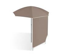 DKPLOE Parasol de Jardin Exterieur avec Pied Parasol Plage Pliable ImperméAble Et RéSistant Au Soleil Portable Et Adapté Aux Porches Jardins Piscines Camping Et Plages(Marron)