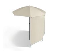 DKPLOE Parasol de Jardin Exterieur avec Pied Parasol Plage Pliable ImperméAble Et RéSistant Au Soleil Portable Et Adapté Aux Porches Jardins Piscines Camping Et Plages(Beige)
