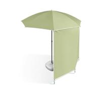 DKPLOE Parasol de Jardin Exterieur avec Pied Parasol Plage Pliable ImperméAble Et RéSistant Au Soleil Portable Et Adapté Aux Porches Jardins Piscines Camping Et Plages(Green (with Base))